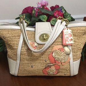 Coach Straw Tote Bag